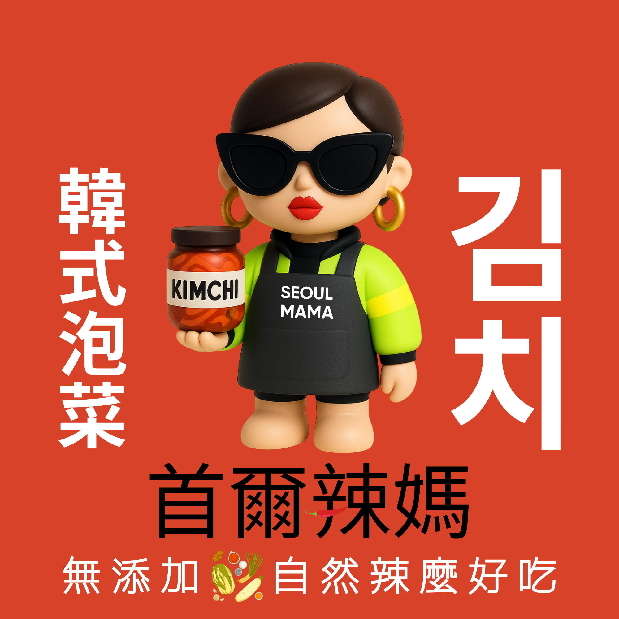 品牌樣本 06｜韓式泡菜商品標籤